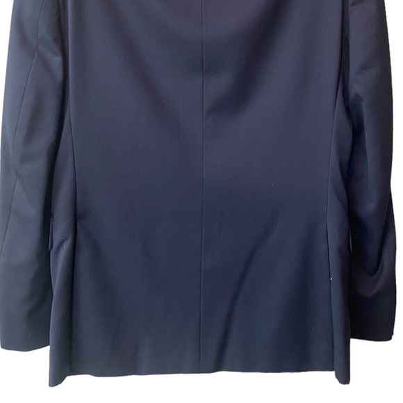 Tommy Hilfiger Mens Wool Navy Blue Long Jacket Blazer Modern Fit Sz 44R - Picture 8 of 11